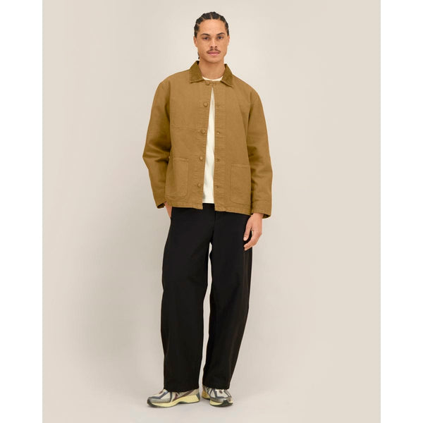Giacca Unisex In Tela Di Cotone Chore Jacket marrone / XXS - personalizzabile con logo