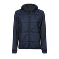 Giacca Womens' Hybrid-Stretch Hooded blu / S - personalizzabile con logo