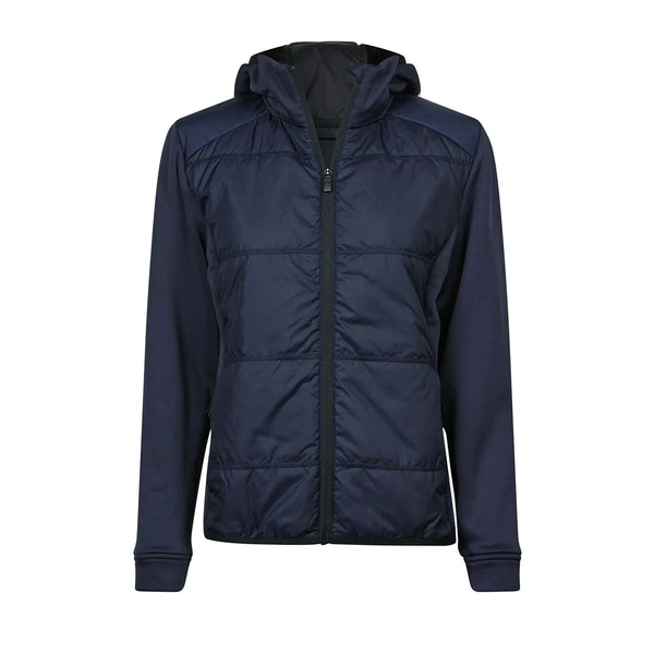 Giacca Womens' Hybrid-Stretch Hooded blu / S - personalizzabile con logo