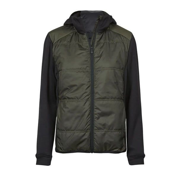 Giacca Womens' Hybrid-Stretch Hooded verde / S - personalizzabile con logo