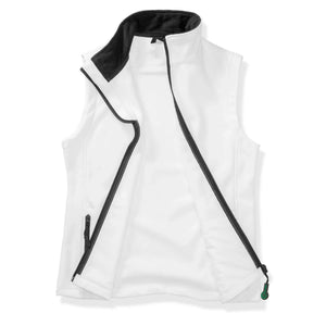 Giacca Womens Printable Softshell Bodywarmer bianco / XS - personalizzabile con logo