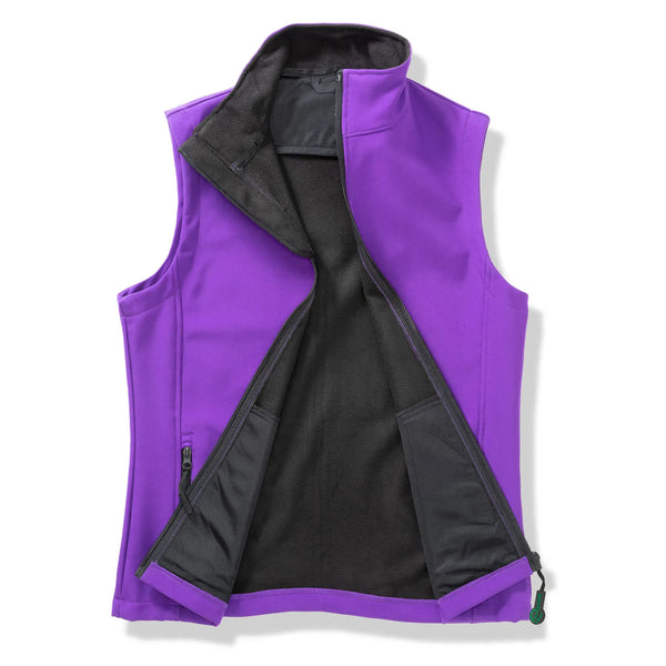 Giacca Womens Printable Softshell Bodywarmer viola / XS - personalizzabile con logo