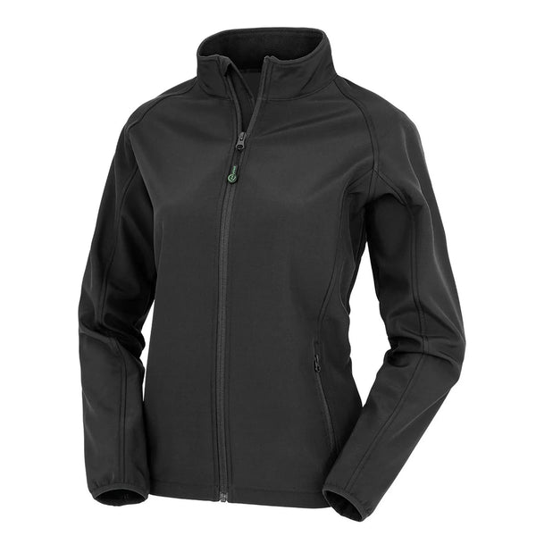 Giacca Womens Recycled 2 Layer Printable Softshell nero / XS - personalizzabile con logo