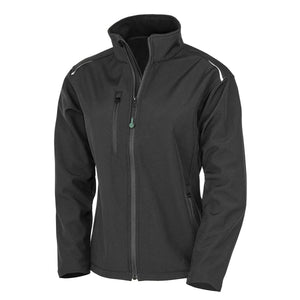 Giacca Womens Recycled 3-layer Printable Softshell nero / XS - personalizzabile con logo