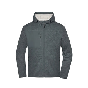 Giacca Workwear Knitted metal-grey-melange/nature / XS - personalizzabile con logo