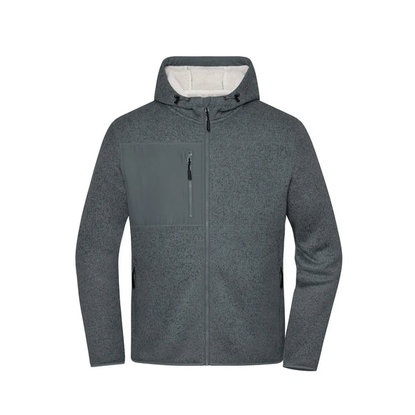 Giacca Workwear Knitted metal-grey-melange/nature / XS - personalizzabile con logo