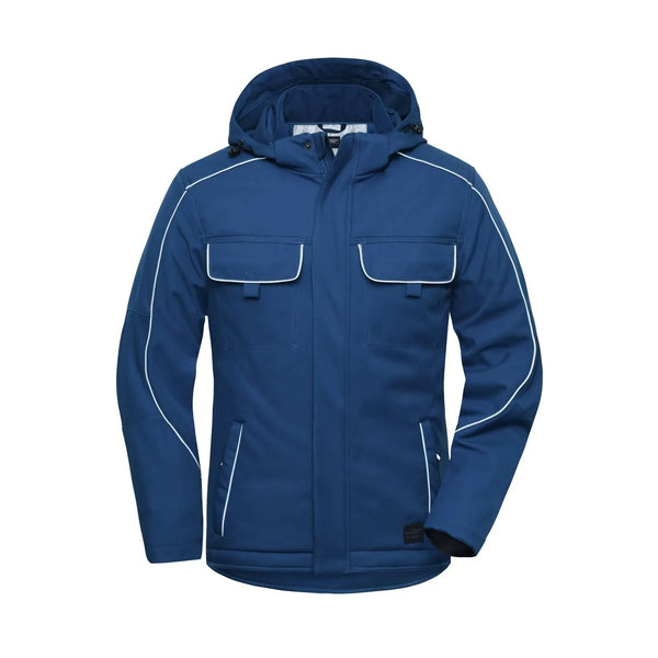 Giacca Workwear Softshell Padded - Solid blu / XS - personalizzabile con logo