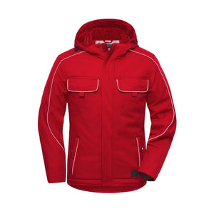 Giacca Workwear Softshell Padded - Solid rosso / XS - personalizzabile con logo