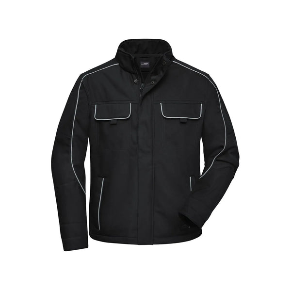 Giacca Workwear Softshell - Solid nero / XS - personalizzabile con logo