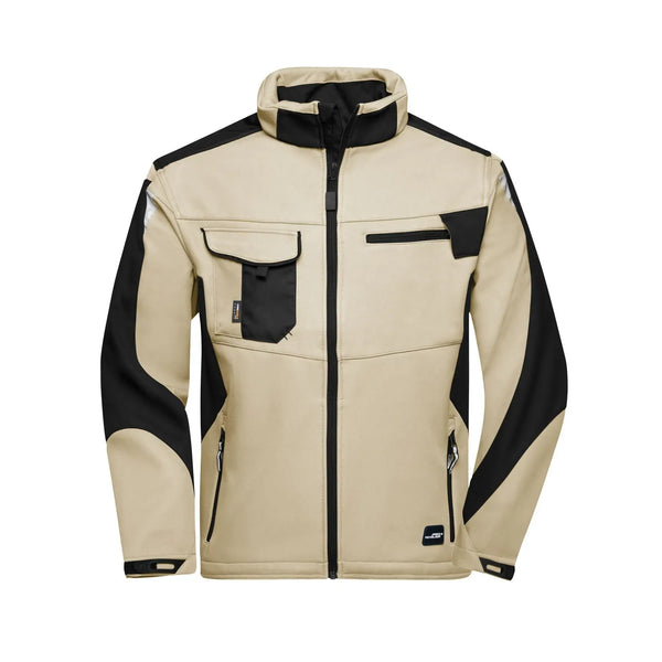 Giacca Workwear Softshell - Strong beige / XS - personalizzabile con logo