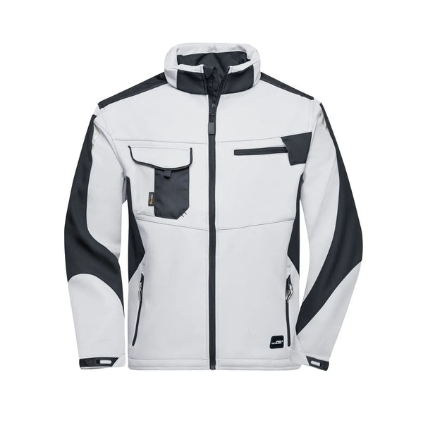 Giacca Workwear Softshell - Strong bianco / XS - personalizzabile con logo