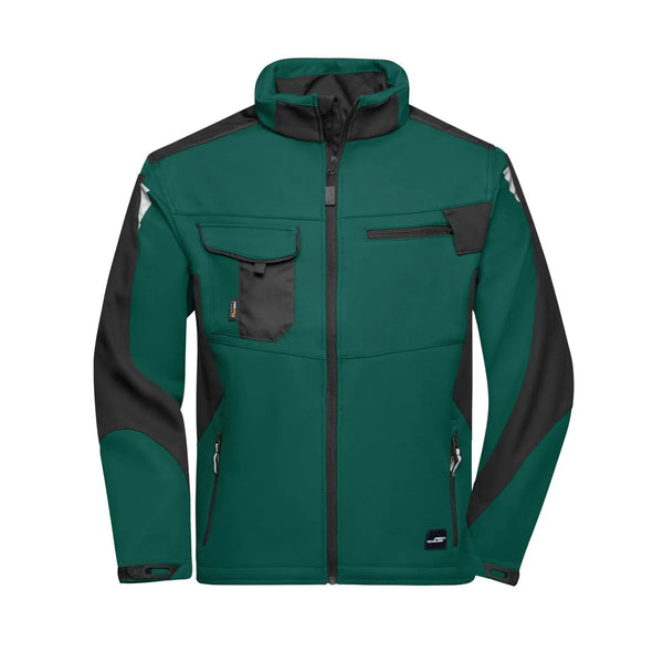 Giacca Workwear Softshell - Strong dark-green/black / XS - personalizzabile con logo