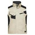 Giacca Workwear Vest - Strong beige / S - personalizzabile con logo