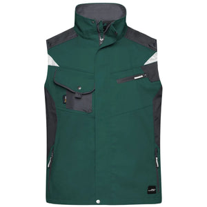 Giacca Workwear Vest - Strong dark-green/black / S - personalizzabile con logo