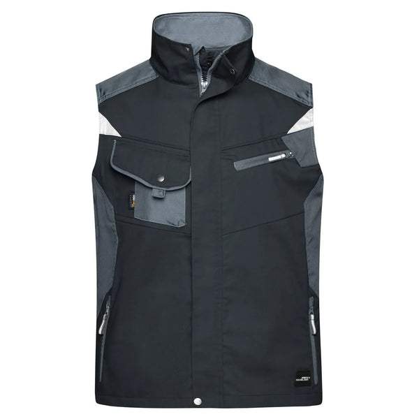 Giacca Workwear Vest - Strong nero / S - personalizzabile con logo