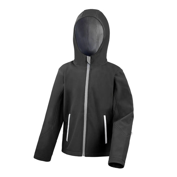 Giacca Young Softshell nero / XL - personalizzabile con logo