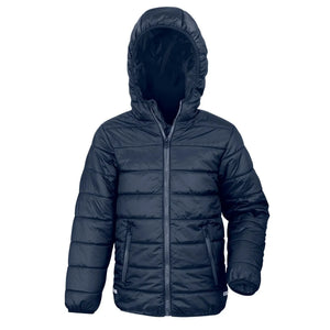 Giacca Youth Padded blu / XL - personalizzabile con logo