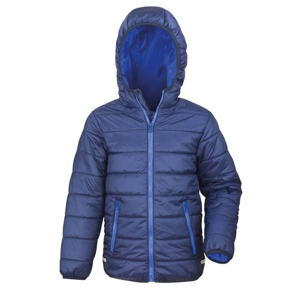 Giacca Youth Padded navy/royal / XL - personalizzabile con logo