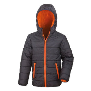 Giacca Youth Padded nero / XL - personalizzabile con logo