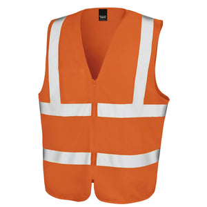 Giacca Zip Safety Tabard arancione / 2/3XL - personalizzabile con logo