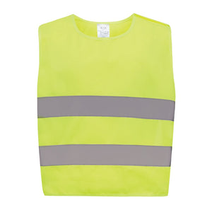 Gilet di sicurezza in PET riciclato GRS 3-6 anni giallo - personalizzabile con logo