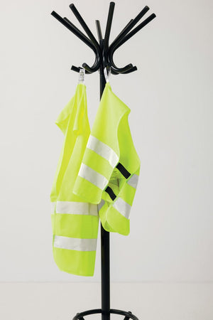 Gilet di sicurezza in PET riciclato GRS 3-6 anni giallo - personalizzabile con logo