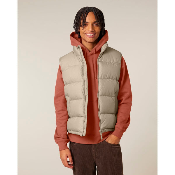 Gilet Imbottito Unisex Puffer Gilet beige / XXS - personalizzabile con logo