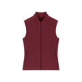 Gilet In Pile Donna Stella Quester bordeaux / XS - personalizzabile con logo