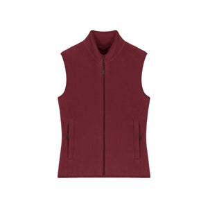 Gilet In Pile Donna Stella Quester bordeaux / XS - personalizzabile con logo