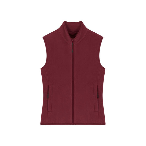Gilet In Pile Donna Stella Quester bordeaux / XS - personalizzabile con logo