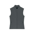 Gilet In Pile Donna Stella Quester grigio scuro / XS - personalizzabile con logo