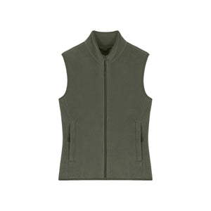 Gilet In Pile Donna Stella Quester kaki / XS - personalizzabile con logo