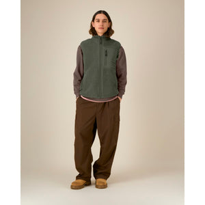 Gilet Sherpa Unisex Liner kaki / XXS - personalizzabile con logo