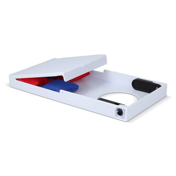 Gioco da tavolo con lancio di sacchetti Bianco - personalizzabile con logo