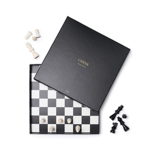 Gioco da tavolo VINGA Chess Coffee nero - personalizzabile con logo