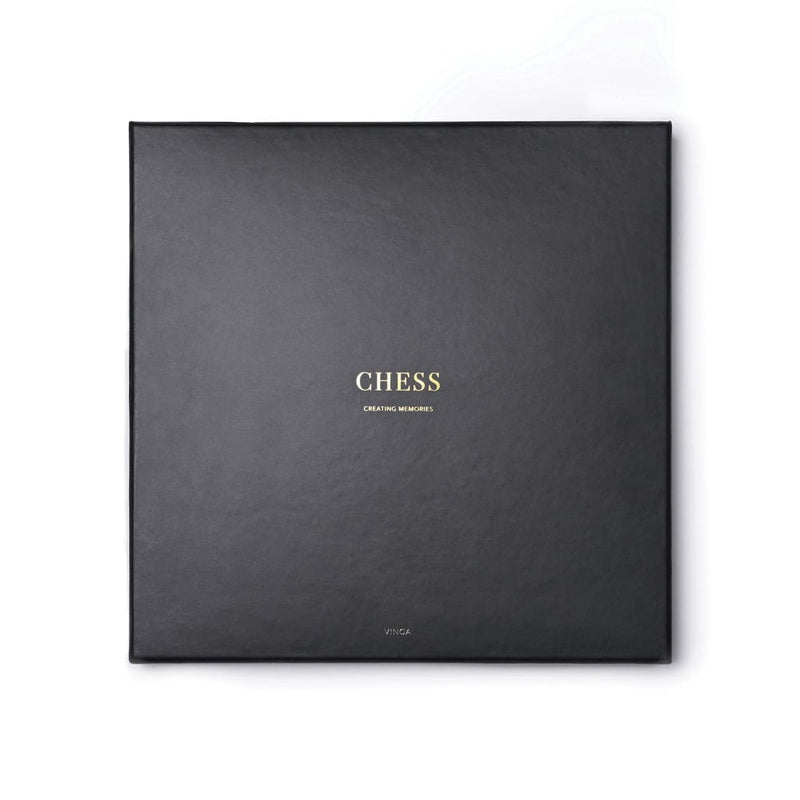 Gioco da tavolo VINGA Chess Coffee nero - personalizzabile con logo