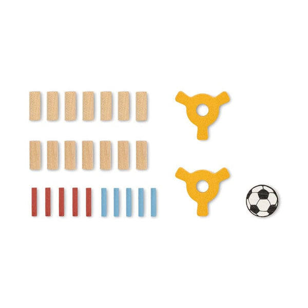 Gioco del calcio in legno natural - personalizzabile con logo
