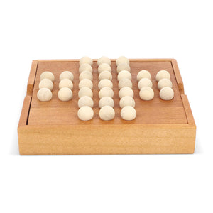 Gioco del solitario con biglie natural - personalizzabile con logo