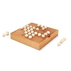 Gioco del solitario con biglie natural - personalizzabile con logo
