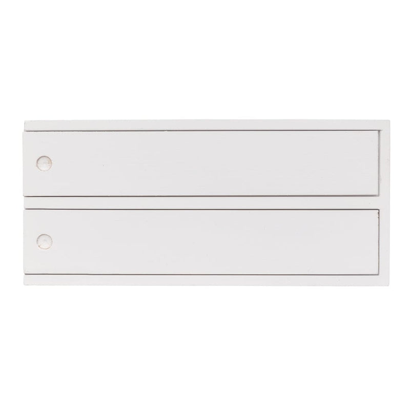 Gioco Deluxe Mikado/Domino in scatola di legno bianco - personalizzabile con logo
