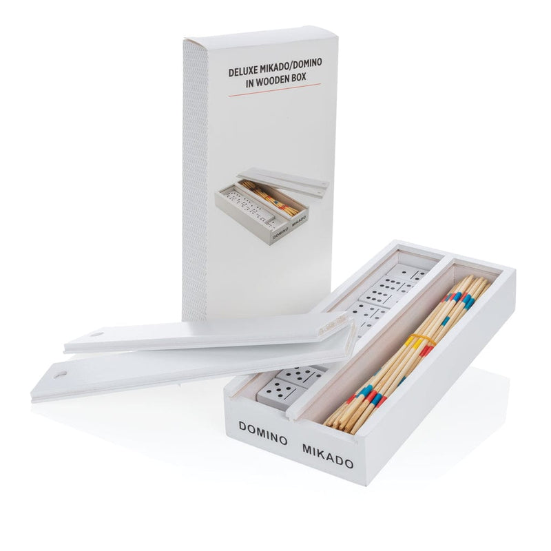 Gioco Deluxe Mikado/Domino in scatola di legno Colore: bianco €6.62 - P940.073