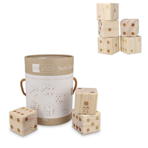 Gioco di dadi giganti in legno InSide Out natural - personalizzabile con logo