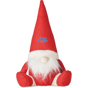 Gnomo di Natale rosso - personalizzabile con logo