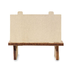 Gnomo su slitta di legno - personalizzabile con logo