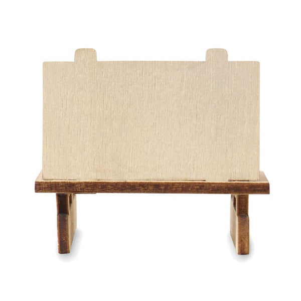 Gnomo su slitta di legno - personalizzabile con logo