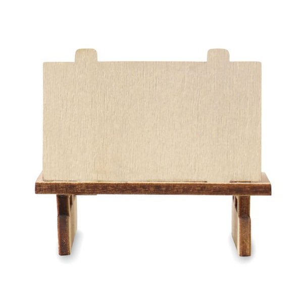 Gnomo su slitta di legno - personalizzabile con logo