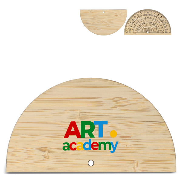 Goniometro in bambù natural - personalizzabile con logo