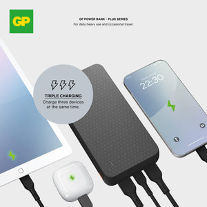 GP B+ Serie Powerbank 20000 mAh Nero - personalizzabile con logo