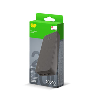 GP B+ Serie Powerbank 20000 mAh Nero - personalizzabile con logo