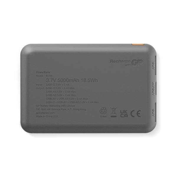 GP B+ Serie Powerbank 5000 mAh - personalizzabile con logo